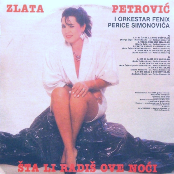 Zlata Petrovic 1987 LP Zadnja