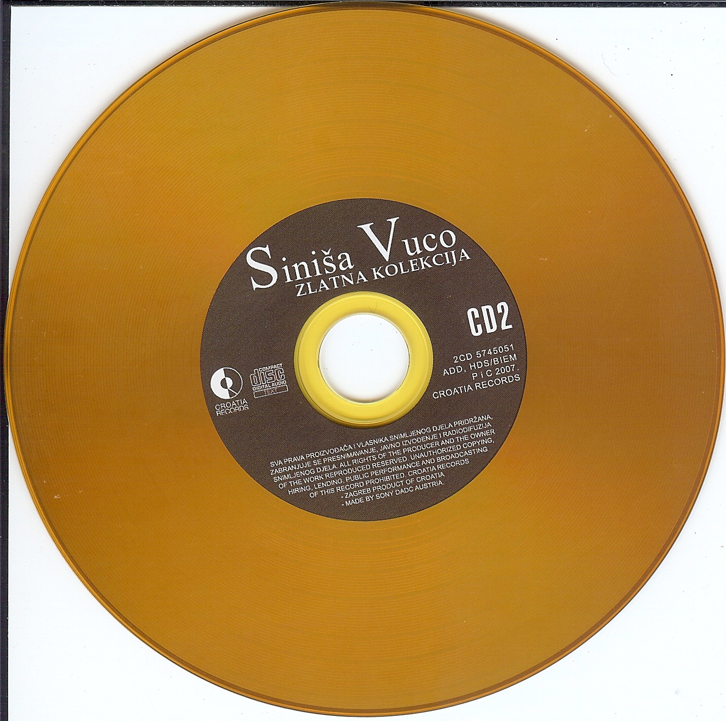 Sinisa Vuco Zlatna kolekcija 2007 cd 2
