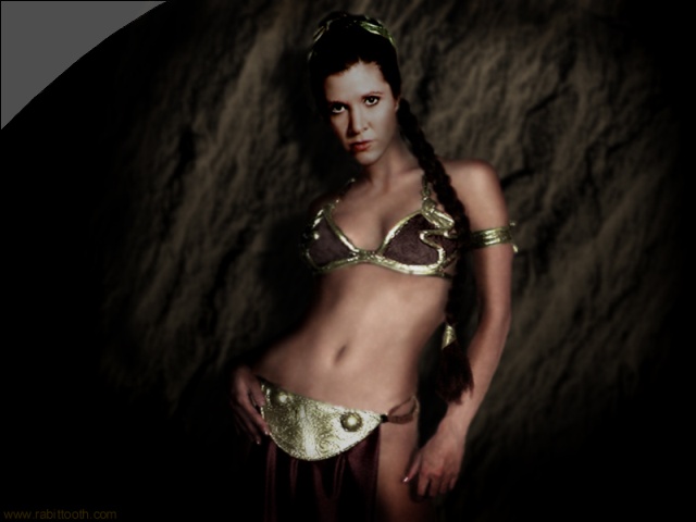 Carrie Fisher Leia Slave Girl 08