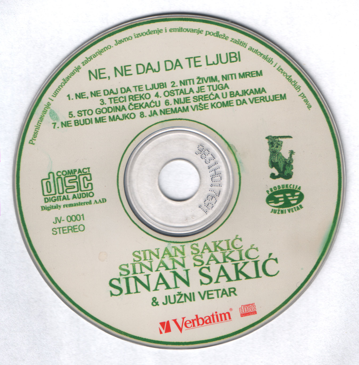 Sinan Sakic 2000 Cd