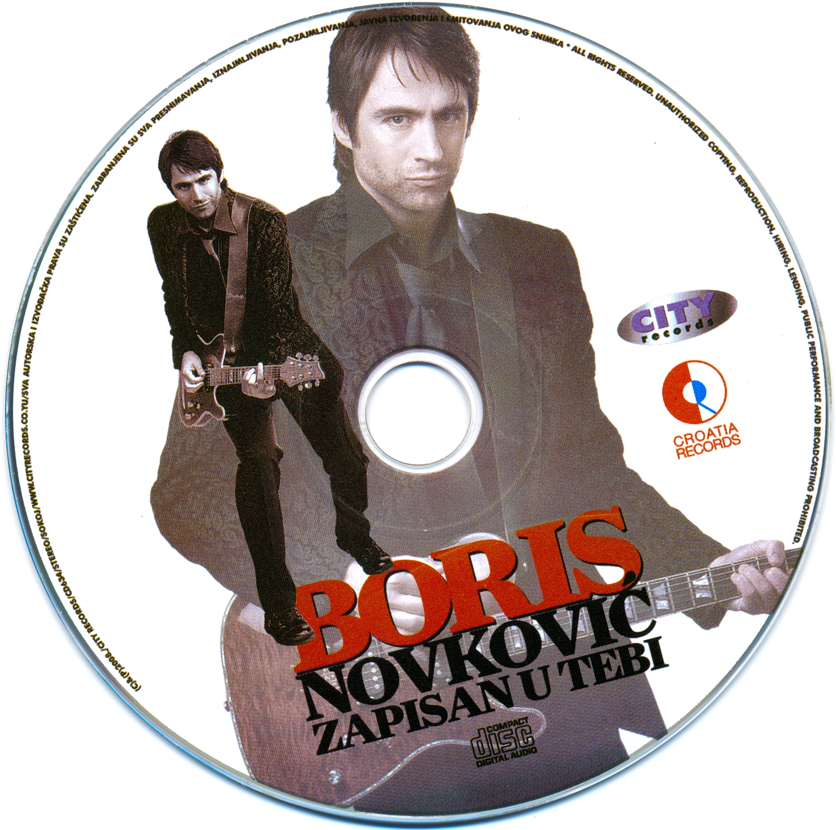 Boris Novkovic Zapisan u tebi 2008 cd