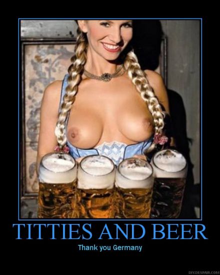 normal titties and beer